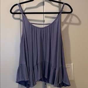 Medium blue tank top with adjustable straps!